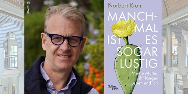 Fotoaufnahme der Humboldt Biblithek von innen und eine goldene 2026