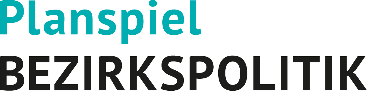 Logo und Schriftzug Planspiel Bezirkspolitik