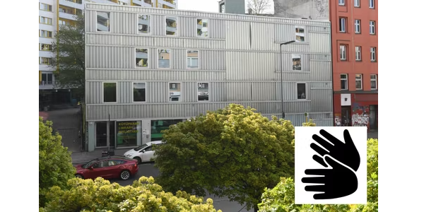 Luftaufnahme von der Mittelpunktbibliothek am Kottbusser Tor