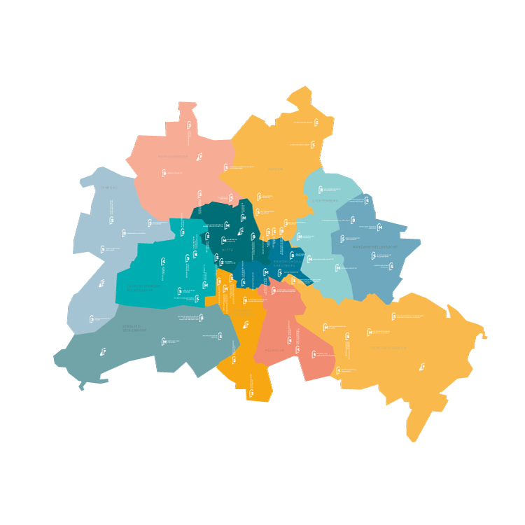 Karte der Bibliotheksstandorte