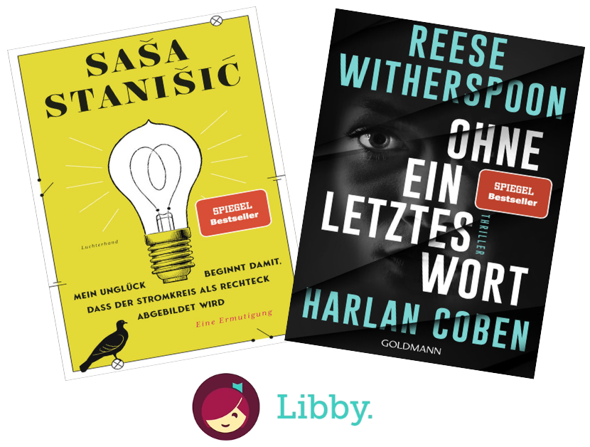 Cover der Bücher Mein Unglück beginnt damit, dass der Stromkreis als Rechteck abgebildet wird von Saša Stanišić und Ohne ein letztes Wort von harlan Coben